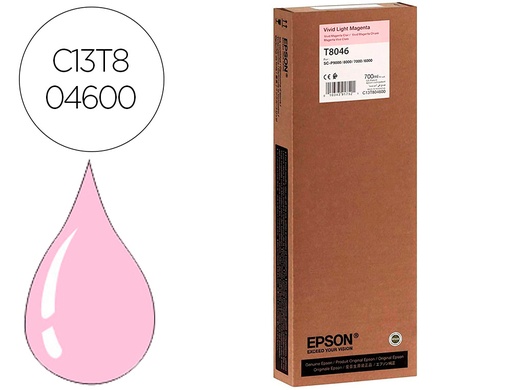 [9160918] EPSON - Ink-jet gf surecolor serie sc-p vivid light magenta ultrachrome hdx/hd 700ml (Ref. C13T804600)