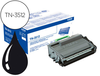 [9063897] BROTHER - Toner Laser ORIGINALES NEGRO 12000 PAGINAS BK (Ref.TN3512)