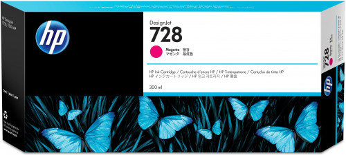 [1935363] HP ( HEWLETT PACKARD ) - Cartuchos ORIGINALES Inyección De Tinta 728 300-ml magenta para DesignJet T730 Printer, T830 MFP() (Ref.F9K16A)