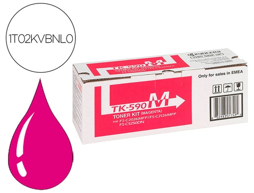 [9161459] KYOCERA MITA - KYOCERA - Toner -mita magenta tk590m (Ref. 1T02KVBNL0)