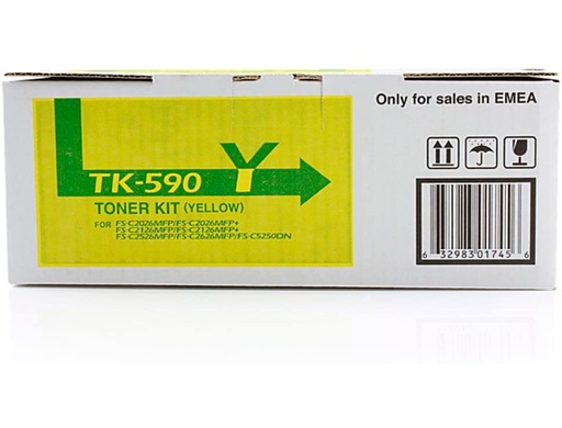 [1215366] KYOCERA MITA - Toner Laser ORIGINALES TK590Y AMARILLO 5K (Ref.1T02KVANL0)