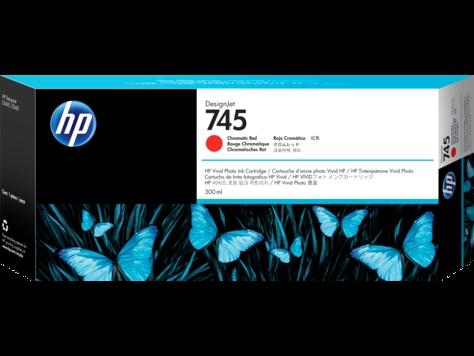 [1936574] HP ( HEWLETT PACKARD ) - 745 300-ml Cartuchos ORIGINALES Inyección De Tinta Cromático Rojo (Ref.F9K06A)