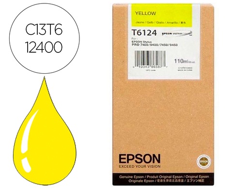 [9160847] EPSON - Ink-jet gf stylus photo 7450/9450 amarillo alta capacidad (Ref. C13T612400)