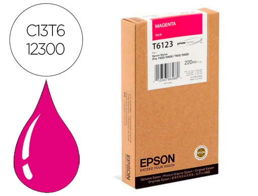 [9160850] EPSON - Ink-jet gf stylus photo 7450/9450/7400/9400 magenta alta capacidad (Ref. C13T612300)