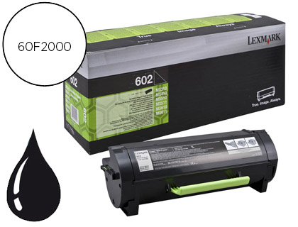 [9077728] LEXMARK - Toner Laser ORIGINALES 602 Negro (Ref.60F2000)