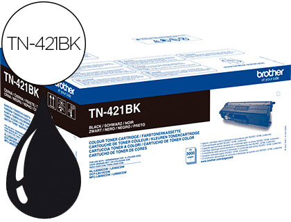 [9152271] BROTHER - Toner tn-421 para dcp-l8410 cdn / 8410 cdw / hl-l8260 cdw / mfc-l8360 cdw / 8690 cdw / 8900 cdw negro (Ref. TN421BK)
