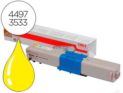 [9059094] OKI - Toner Laser ORIGINALES AMARILLO 1,5K (Ref.44973533)