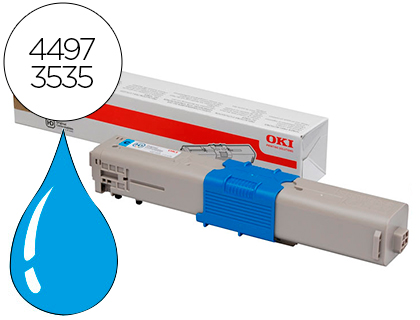 [9059097] OKI - Toner Laser ORIGINALES Cyan Para C301dn/C321dn 1.500pg (Ref.44973535)