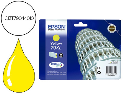 [9078030] EPSON - Cartuchos ORIGINALES Inyección De Tinta 79XL AMARILLO (Ref.C13T79044010)