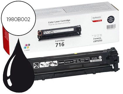 [9075157] CANON - Toner Laser ORIGINALES 716BK NEGRO 2,3K AA (Ref.1980B002)