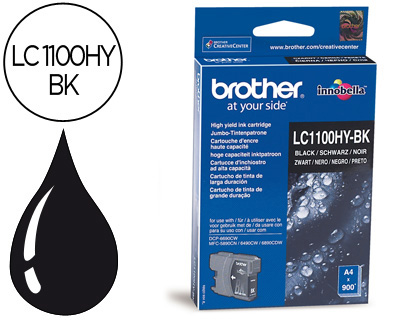 [9043421] BROTHER - Cartuchos ORIGINALES Inyección De Tinta LC-1100HYBK Negro (Ref.LC1100HYBK)