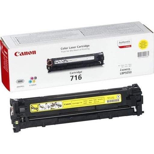 [9075160] CANON - Toner Laser ORIGINALES 716Y AMARILLO 1,5K AA (Ref.1977B002)