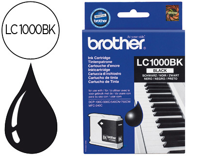 [9036583] BROTHER - Cartuchos ORIGINALES Inyección De Tinta Negro (Ref.LC1000BK)