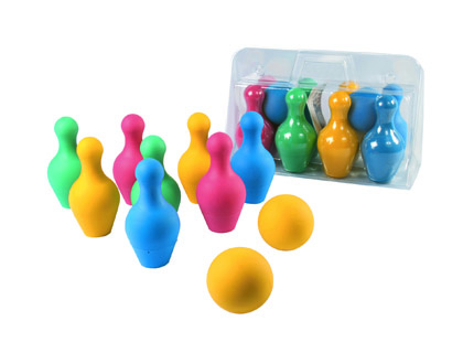 [2068896] AMAYA - Juego de bolos en foam 8 piezas y 2 pelotas longitud 18 cm (Ref. 442700)