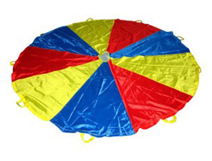 [2068864] AMAYA - Paracaidas de nylon con 12 asas colores del parchis 3,50 m (Ref. 439100)