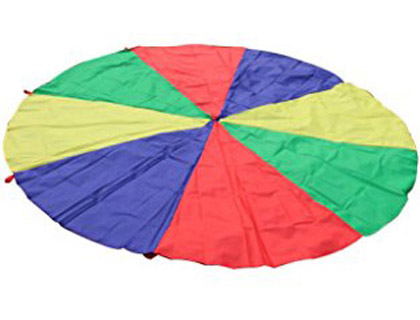 [2068865] AMAYA - Paracaidas de nylon con 20 asas colores del parchis 6 m (Ref. 439110)