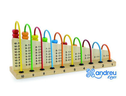 [2068288] ANDREUTOYS - Juego abacus madera para sumar y restar 29x14,5x7,5 cm (Ref. 16362)