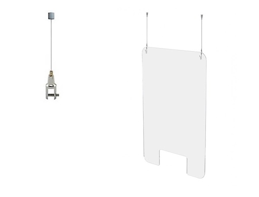 [9159545] ARCHIVO 2000 - Soporte para pantalla de proteccion de techo fijacion de acero (Ref. ESC1F4)