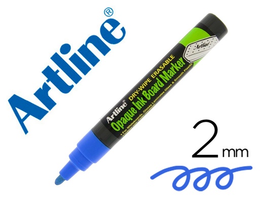 [2156788] ARTLINE - Rotulador pizarra epd-4 color azul opaque ink board punta redonda 2 mm (Ref. EPD-4 BL)