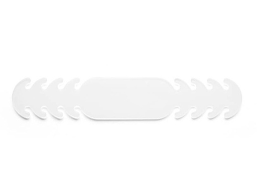 [2159773] Ajustador salvaorejas mascarilla silicona flexible 3 posiciones ajuste color blanco 19,4x1,8cm (Ref. 2576 BLANCO)