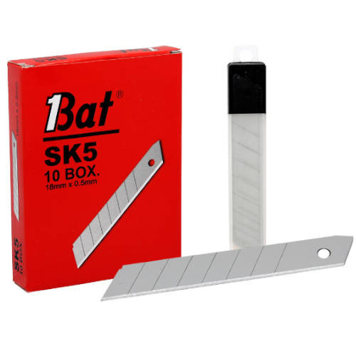 [9934746] BAT - REPUESTO CUTTER 18MM / CUCHILLA FRACTURABLE CAJITA DE 10 CUCHILLAS (Ref.319184)