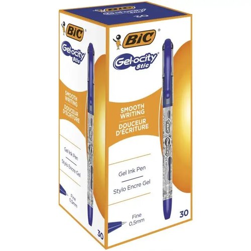 [2155818] BIC - Boligrafo gelocity stic gel azul punta de 0,5 mm (Ref. CEL1010265)