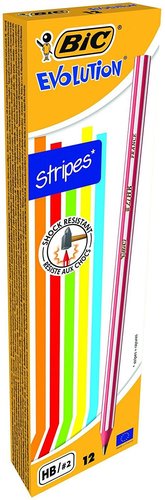 [2077530] BIC - Lapices de grafito evolution stripes unidad (Ref. 918487)