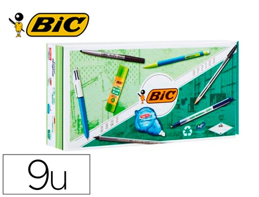[2159801] BIC - Pack oficina con 9 piezas eco/reciclado surtidas (Ref. 951628)