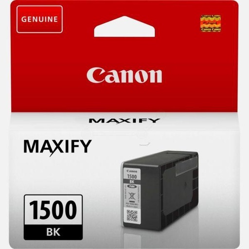 [2152638] CANON - Cartuchos ORIGINALES Inyección de Tinta PGI1500 K - MB2050 / MB2150 / MB2155 / MB2350 / MB2750 / MB2755 NEGRO (Ref.9218B001)