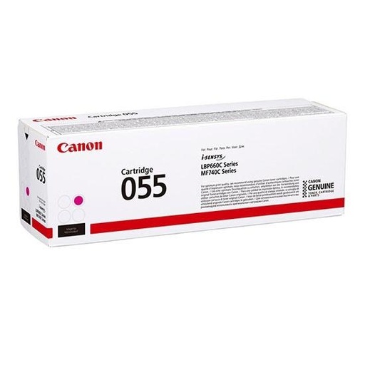 [9933885] CANON - TONER 055 LBP664CDW / MF745CDW / I-SENSYS LBP663CDW / LBP664CX / MF742CDW MAGENTA 2100 PAGINAS (Ref.3014C002)