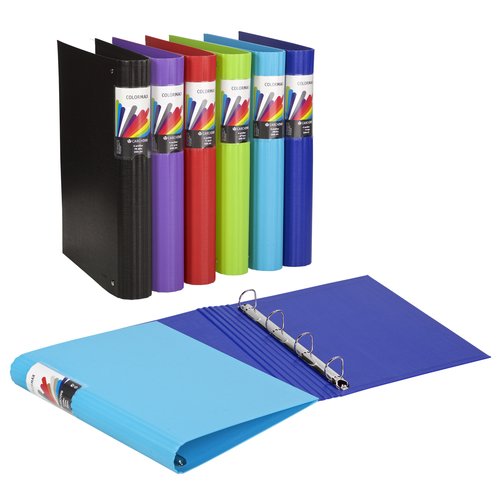 [9934347] CARCHIVO - CARPETA de ANILLAS COLORMAX CARTON FORRADO A4 4 an.MIXTAS 40mm AZUL (Ref.12161409)