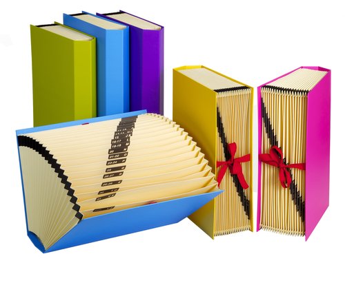 [9936934] CARCHIVO - CLASIFICADOR ACORDEON CARTON FORR.FASHION Fº 20 DPTOS.(A-Z) AZUL (Ref.19330009)