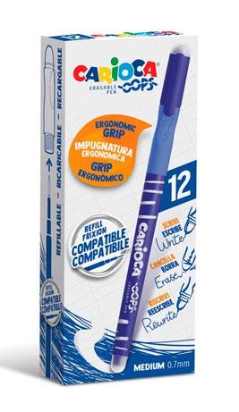 [9934209] CARIOCA - BOLÍGRAFO OOPS MONOCOLOR AZUL - CAJA DE 12 (Ref.4303902)