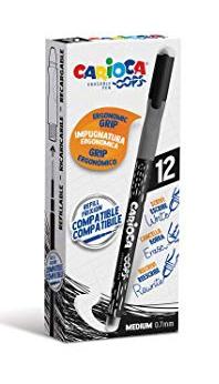 [9934207] CARIOCA - BOLÍGRAFO OOPS MONOCOLOR NEGRO - CAJA DE 12 (Ref.4303901)