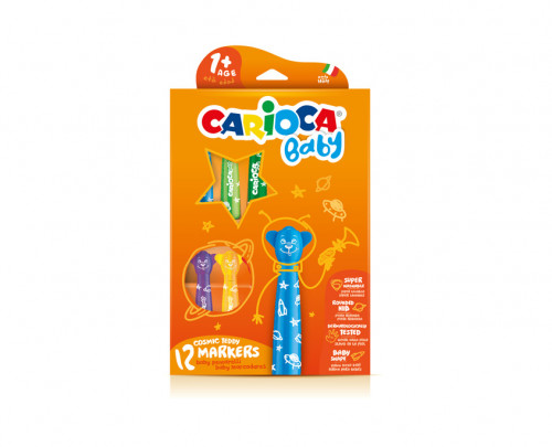 [9936283] CARIOCA - ROTULADOR TEDDY MARKER 1+ COLORES - CAJA DE 12 (Ref.42816)