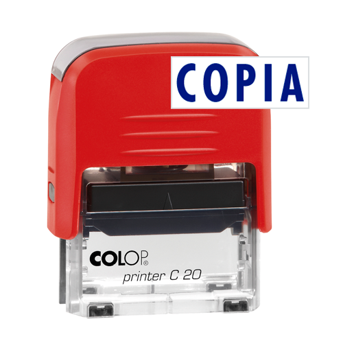[9935153] COLOP - SELLO PRINTER C20 FORMULA " COPIA " ALMOHADILLA E/20 14X38MM AZUL (Ref.151711A)