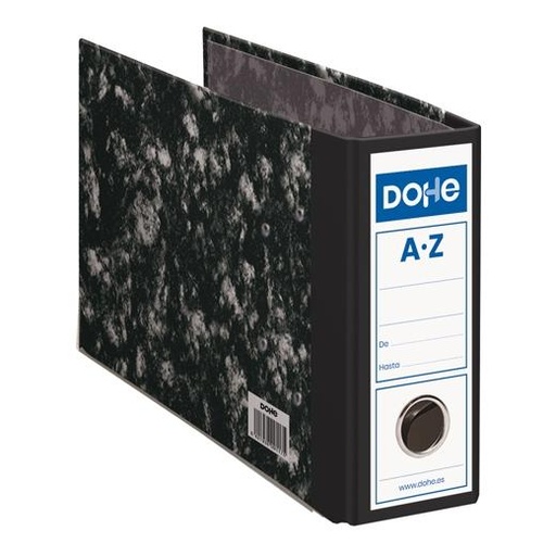 [9935407] DOHE - ARCHIVADOR ARCHINOVO PALANCA CUARTO APAISADO LOMO ANCHO NEGRO JASPEADO UNITARIO (Ref.09119 UNT)