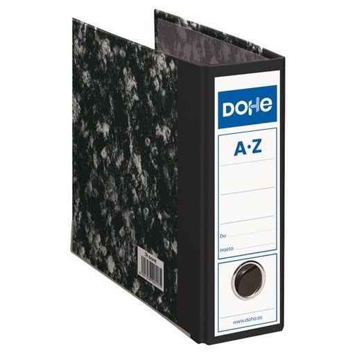 [9935406] DOHE - ARCHIVADOR ARCHINOVO PALANCA CUARTO NATURAL LOMO ANCHO NEGRO JASPEADO SUELTO (Ref.09118 UNT)