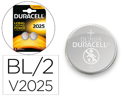 [2156580] DURACELL - Pila alcalina boton cr2025 blister 2 unidades (Ref. 990352)