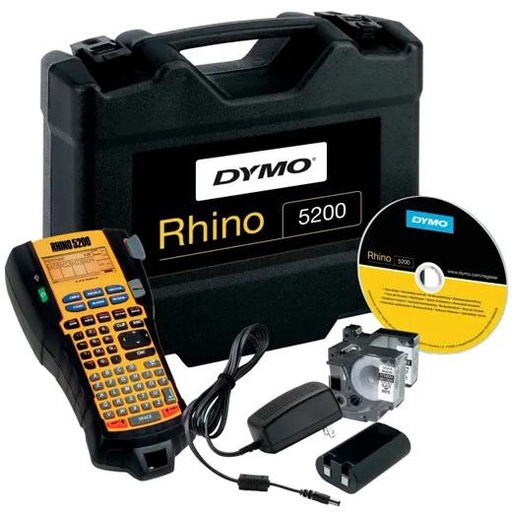 [9932801] DYMO - RHINO ETIQUETADORA - ROTULADORA ELECTRÓNICA PORTÁTIL 5200 + CON MALETÍN (Ref.S0841400)
