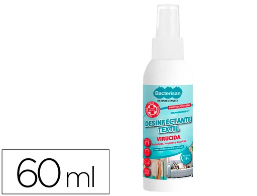 [2162564] Desinfectante bacterisan germosan-nor bp7 virucida para textil expositor de 24 botes pulverizador de 60 ml (Ref. 5012GD029894)