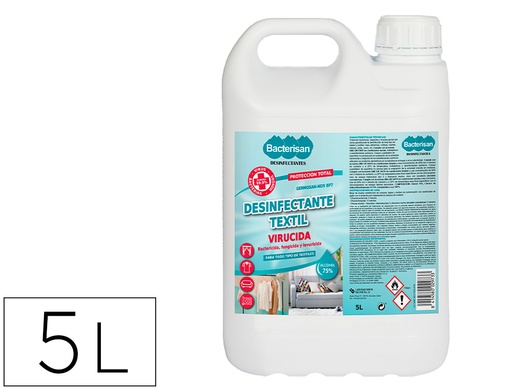 [2162563] Desinfectante bacterisan germosan-nor bp7 virucida para textil garrafa de 5 litros (Ref. 5012GD029887)