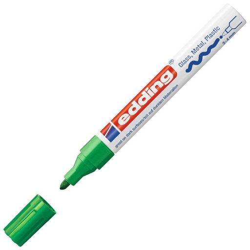 [9937674] EDDING - MARCADOR T.OPACA PERM. 750 CONICO VERDE (Ref.750-04)