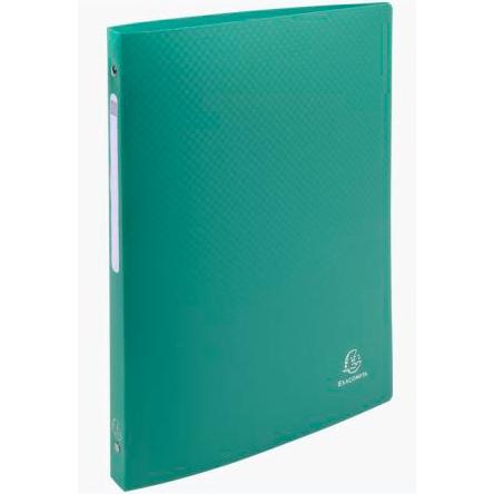 [9942056] EXACOMPTA - CARPETA de ANILLAS PP A4 4 an.REDONDA 15mm VERDE (Ref.51183E)