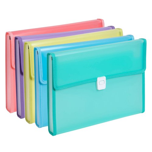 [9939710] EXACOMPTA - CLASIFICADOR ACORDEON CROMALINE PP TRASLUCIDO 13 DPTOS.MALETIN SURTIDO (Ref.55989E)