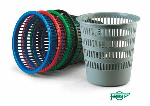 [9935744] FAIBO - PAPELERA DE PLÁSTICO REJILLA CAPACIDAD 16 LITROS 310X315 MM BURDEOS (Ref.306-13)