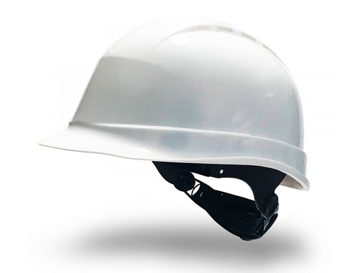 [2160749] FARU - Casco polietileno ventilado 6 puntos fijacion ajuste ruleta color blanco (Ref. C20RV-BL)