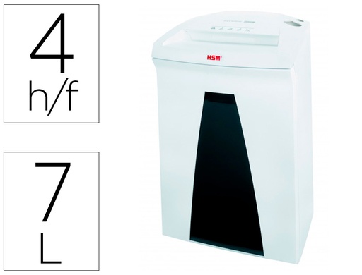 [2162891] HSM - Destructora de documentos securio b24 nivel de seguridad 7 capacidad de corte 4 h particulas destruye (Ref. 1784111)