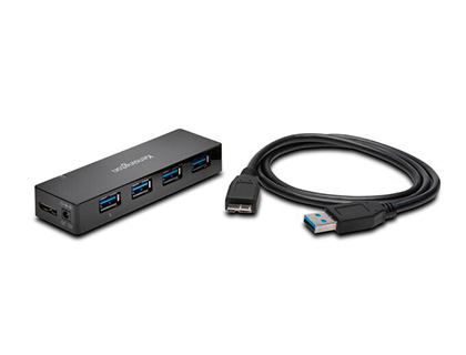 [9156465] KENSINGTON - Hub usb 3.0 cargador y 4 puertos (Ref. K39122EU)