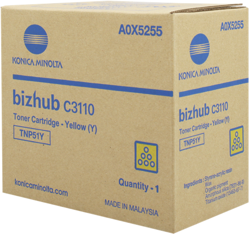 [9926563] KONICA MINOLTA - KONICA-MINOLTA TONER TNP51 AMARILLO BNIZHUB C3110 (Ref.A0X5255)